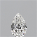 Natural Diamond 0.50 Carats, Pear with  Cut, F Color, VS2 Clarity and Certified by GIA