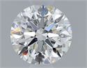 Natural Diamond 0.73 Carats, Round with Excellent Cut, D Color, SI1 Clarity and Certified by GIA