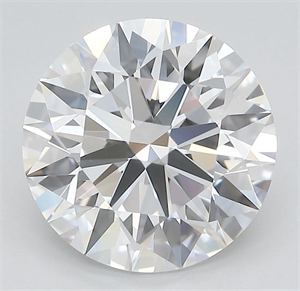 Picture of Lab Grown Diamond 3.81 Carats, Round with Ideal Cut, D Color, IF Clarity and Certified by IGI