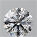 Natural Diamond 0.82 Carats, Round with Excellent Cut, F Color, VS1 Clarity and Certified by GIA