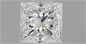 Diamante Natural 0.41 quilates, Princesa , Color E, claridad VS2 y certificado GIA