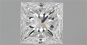 Foto Diamante Natural 0.41 quilates, Princesa , Color E, claridad VS2 y certificado GIA de