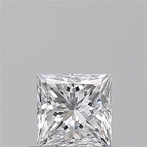 Picture of Natural Diamond 0.50 Carats, Princess with  Cut, D Color, VS1 Clarity and Certified by GIA