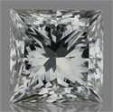 Natural Diamond 0.18 Carats, Princess with  Cut, J Color, VS2 Clarity and Certified by GIA
