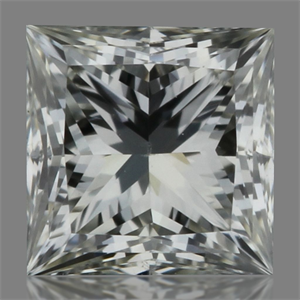 Picture of Natural Diamond 0.18 Carats, Princess with  Cut, J Color, VS2 Clarity and Certified by GIA