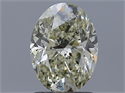 Natural Diamond 1.52 Carats, Oval with  Cut, K Color, SI2 Clarity and Certified by IGI