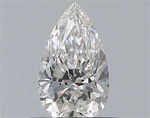 Picture of Natural Diamond 0.40 Carats, Pear with  Cut, G Color, SI1 Clarity and Certified by GIA