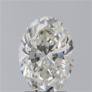 Picture of Natural Diamond 2.36 Carats, Oval with  Cut, H Color, VS1 Clarity and Certified by GIA