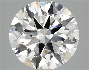 Picture of Lab Grown Diamond 3.86 Carats, Round with Ideal Cut, F Color, VS2 Clarity and Certified by IGI