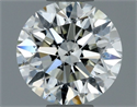 Natural Diamond 0.70 Carats, Round with Excellent Cut, I Color, VS2 Clarity and Certified by IGI