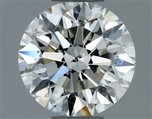 Picture of Natural Diamond 0.70 Carats, Round with Excellent Cut, I Color, VS2 Clarity and Certified by IGI