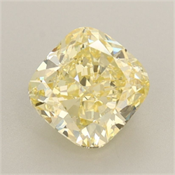 Picture of Lab Grown Diamond 2.02 Carats, CUSHION MODIFIED with  Cut, Fancy Intense Yellow Color, VS1 Clarity and Certified by IGI