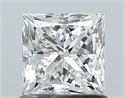 Natural Diamond 1.00 Carats, Princess with  Cut, H Color, VS2 Clarity and Certified by GIA