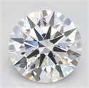 Lab Grown Diamond 2.01 Carats, Round with Ideal Cut, D Color, VVS1 Clarity and Certified by IGI