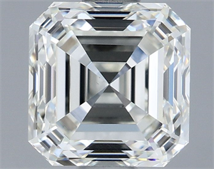 Foto Diamante Natural 1.51 quilates, Asscher , Color H, claridad VS1 y certificado IGI de