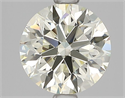 Natural Diamond 1.50 Carats, Round with Excellent Cut, M Color, VS1 Clarity and Certified by HRD
