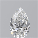 Natural Diamond 0.50 Carats, Pear with  Cut, F Color, VS1 Clarity and Certified by GIA