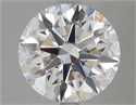 Lab Grown Diamond 4.04 Carats, Round with Ideal Cut, E Color, VVS2 Clarity and Certified by IGI