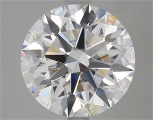 Picture of Lab Grown Diamond 4.04 Carats, Round with Ideal Cut, E Color, VVS2 Clarity and Certified by IGI