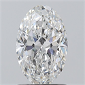 Natural Diamond 1.01 Carats, Oval with  Cut, E Color, VS1 Clarity and Certified by GIA
