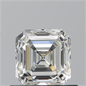 Natural Diamond 0.70 Carats, Asscher with  Cut, I Color, VVS1 Clarity and Certified by GIA