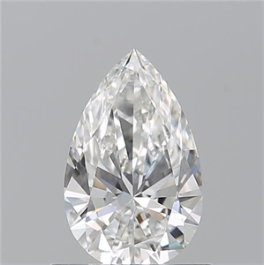 Picture of Natural Diamond 0.72 Carats, Pear with  Cut, G Color, VVS1 Clarity and Certified by GIA