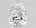 Natural Diamond 1.10 Carats, Pear with  Cut, D Color, VVS1 Clarity and Certified by GIA