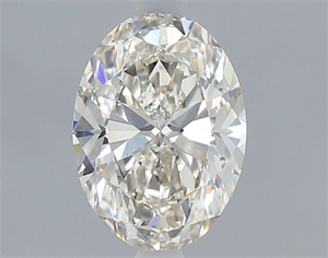 Picture of Natural Diamond 1.30 Carats, Oval with  Cut, K Color, VS1 Clarity and Certified by GIA
