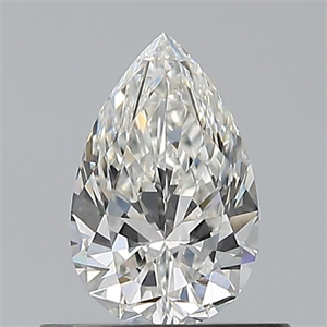 Foto Diamante Natural 0.50 quilates, De pera , Color G, claridad VVS2 y certificado GIA de