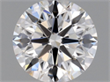 Natural Diamond 0.42 Carats, Round with Excellent Cut, D Color, VVS2 Clarity and Certified by GIA