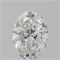 Natural Diamond 1.02 Carats, Oval with  Cut, H Color, VS2 Clarity and Certified by GIA