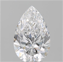 Diamante Natural 3.70 quilates, De pera , Color D, claridad SI1 y certificado GIA