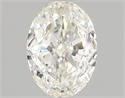 Natural Diamond 1.02 Carats, Oval with  Cut, K Color, I1 Clarity and Certified by GIA