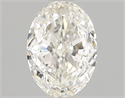 Natural Diamond 1.02 Carats, Oval with  Cut, K Color, I1 Clarity and Certified by GIA