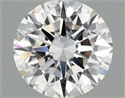 Lab Grown Diamond 1.42 Carats, Round with Ideal Cut, D Color, VS1 Clarity and Certified by IGI