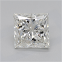 Natural Diamond 2.01 Carats, Princess with  Cut, J Color, SI1 Clarity and Certified by GIA