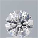 Natural Diamond 0.72 Carats, Round with Very Good Cut, D Color, I1 Clarity and Certified by GIA