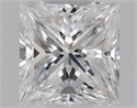Natural Diamond 0.37 Carats, Princess with  Cut, E Color, VVS1 Clarity and Certified by GIA