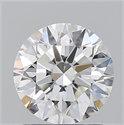 Natural Diamond 1.50 Carats, Round with Excellent Cut, H Color, VVS1 Clarity and Certified by GIA