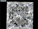 Natural Diamond 3.00 Carats, Princess with  Cut, G Color, SI1 Clarity and Certified by GIA