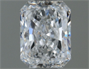Natural Diamond 0.51 Carats, Radiant with  Cut, E Color, VVS2 Clarity and Certified by GIA
