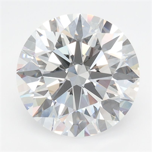 Picture of Lab Grown Diamond 2.81 Carats, Round with Ideal Cut, D Color, IF Clarity and Certified by IGI