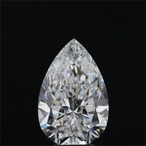 Foto Diamante Natural 3.51 quilates, De pera , Color E, claridad VS1 y certificado GIA de