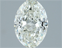 Natural Diamond 1.00 Carats, Oval with  Cut, I Color, VVS1 Clarity and Certified by IGI