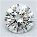 Natural Diamond 2.25 Carats, Round with Excellent Cut, G Color, VVS2 Clarity and Certified by GIA