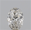 Natural Diamond 0.51 Carats, Oval with  Cut, H Color, VVS1 Clarity and Certified by GIA