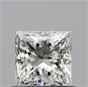 Natural Diamond 0.71 Carats, Princess with  Cut, H Color, VS1 Clarity and Certified by GIA