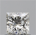 Natural Diamond 0.71 Carats, Princess with  Cut, H Color, VS1 Clarity and Certified by GIA