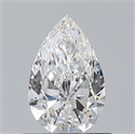 Natural Diamond 0.70 Carats, Pear with  Cut, E Color, VVS2 Clarity and Certified by GIA