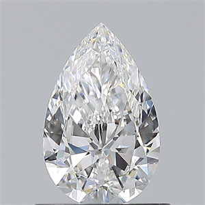 Picture of Natural Diamond 0.70 Carats, Pear with  Cut, E Color, VVS2 Clarity and Certified by GIA